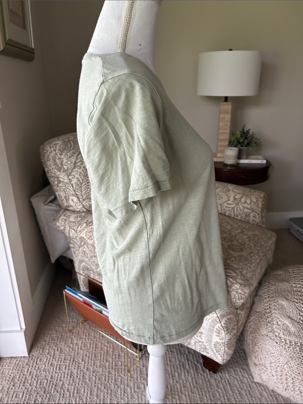 J. Crew Light Sage Crewneck Short Sleeve Tee - Picture 4 of 7